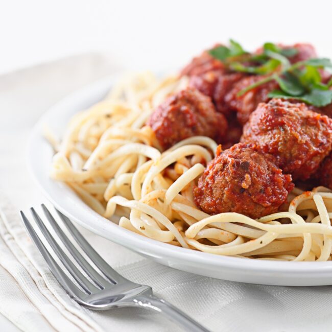 spaghetti and meatballs